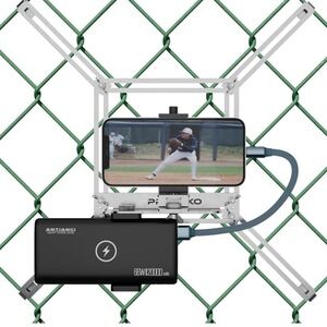 Proanko Cell Phone Fence Mount Holder - Baseball Softball‎ Video Recording Stand